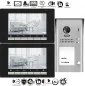 Mobile Preview: 2x DT17 Video Türsprechanlage 7“ TFT FARBE LCD 800x480 Pixel Touchsensor, 12x Melodie 2 DRAHT+1-EFH DT607 2MP Fischaugen Weitwinkel Farbkamera Nachtsicht Aufputz