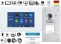Mobile Preview: DT49 Einfamilien Video Türsprechanlage 7" Bildspeicher Touchscreen mit DT607F/ID Außenstelle Unterputz 170° Fischaugenkamera RFID Zutrittskontrolle