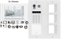 Preview: 12 Familienhaus Video Türsprechanlage ZD17+DT821 KEYPAD RFID 2MP Fischaugen Weitwinkel Farbkamera