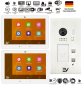 Preview: Video Türsprechanlage 2 Familienhaus 10 Zoll Weiß Unterputz Set mit zwei EV481 Monitoren und EV622F-S2 Außenstation mit RFID Starlight Kamera
