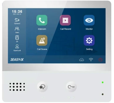 IP Sprechanlage 4 Familienhaus IP Videohausklingel mit Keypad Zutritskontrolle