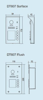 Preview: 1-Familienhaus Aufputz Video Türklingel DT607ID-S1 Aufputz Preview: 1-Familienhaus Aufputz Video Türklingel DT607ID-S1 Aufputz