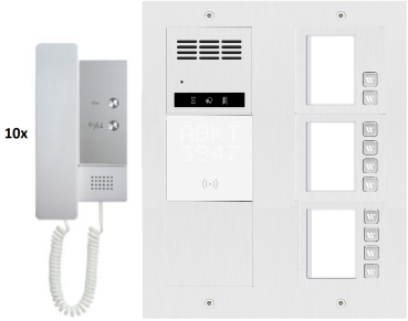 Klassische Gegensprechanlage 1-16 Familienhaus 2 Draht Bus Türöffner Klingelanlage Sprechanlage RFID