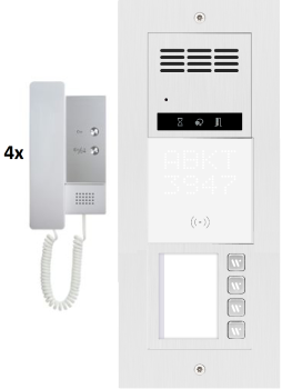 Klassische Gegensprechanlage 1-16 Familienhaus 2 Draht Bus Türöffner Klingelanlage Sprechanlage RFID