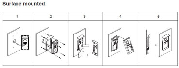 Preview: Montage Türsprechanlagen Außenstation DT607 Unterputz 3 familien