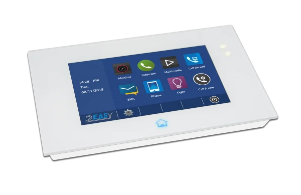 DT49 Einfamilien Video Türsprechanlage 7" Bildspeicher Touchscreen mit DT607F/ID Außenstelle Unterputz 170° Fischaugenkamera RFID Zutrittskontrolle