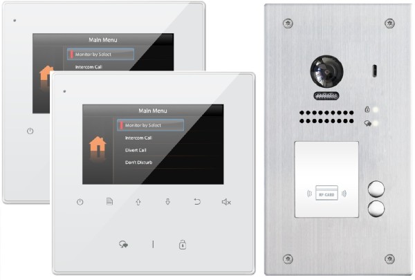 Zweifamilienhaus Sprechanlage 2Familien Gegensprechanlage Unterputz ZD437+ZD607