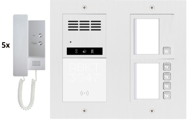 Klassische Gegensprechanlage 1-16 Familienhaus 2 Draht Bus Türöffner Klingelanlage Sprechanlage RFID